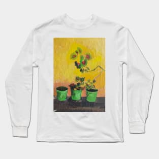 Corfu, Flowers Long Sleeve T-Shirt